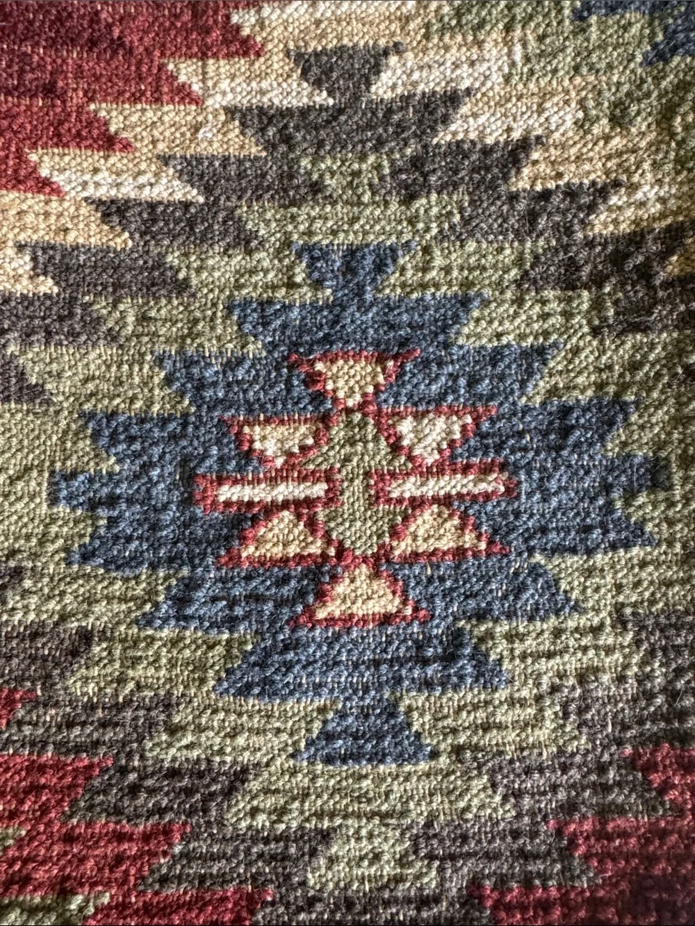 Pottery Barn Vintage Kilim Square 18” Textured Pillow Cover Southwestern Boho
